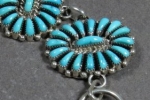 Sleeping Beauty Turquoise Cluster Link Bracelet by Josie Oweleon