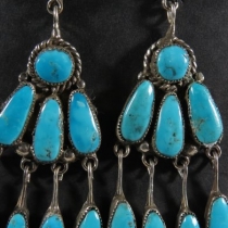 Dangle earrings by Robert & Bernice Leekya