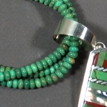 Royston Turquoise Necklace with Pendant by Nestoria Coriz