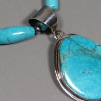 Turquoise Necklace with Pendant by Nestoria Coriz