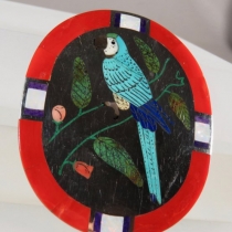 Parrot  pin/pendant by R&N Laconsello