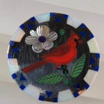 Cardinal  pin/pendant by R&N Laconsello