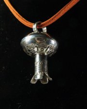 Squash Blossom pendant by Tawney Willie and Allen Cruz