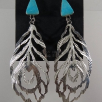 Post dangle Earrings by Tawney Willie and Alan Cruz