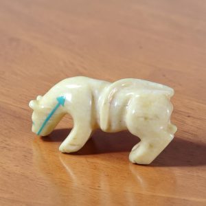 Stuart Quandelacy ~ Fossil Walrus Tusk Mountain Lion Fetish