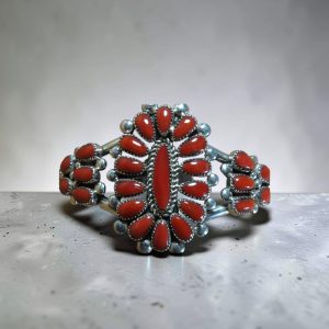 Lorraine Waatsa Coral Cluster Bracelet