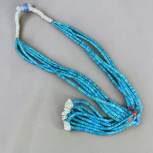 Unknown ~ Turquoise 5 Strand 1940s all original