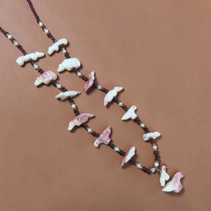 Debra Gasper ~ Purple spiny oyster Mixed Fetish Necklace