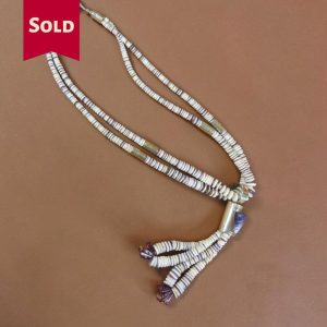Nestoria Coriz ~ Wampum Ceremonial 2 strand Necklace