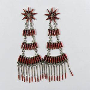 Julie Lustiani ~ Coral Chandelier Earrings