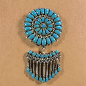 Lorraine Waatsa ~ Sleeping Beauty Turquoise Cluster Pin_Pendant (1)